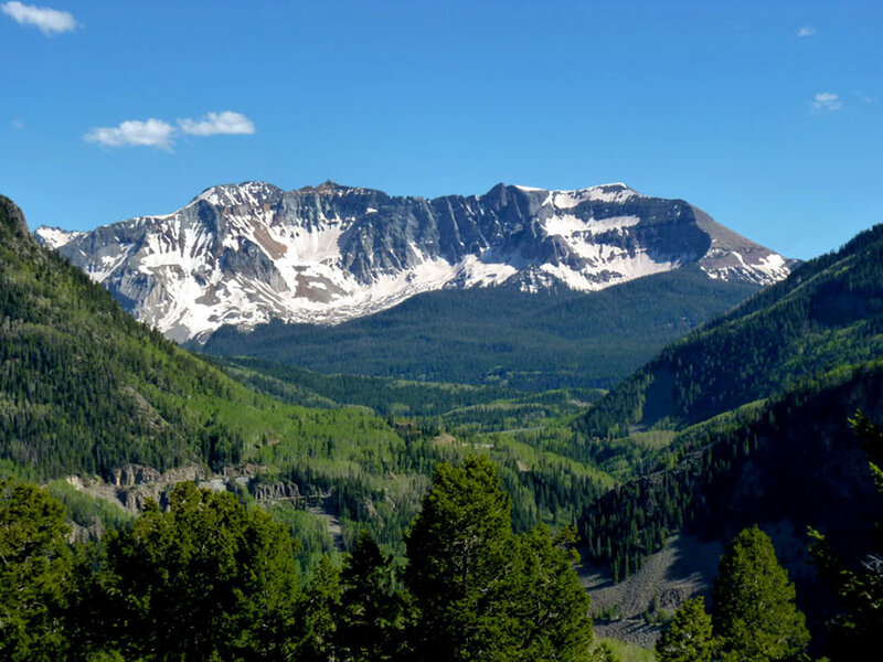snow-capped mountain valley
