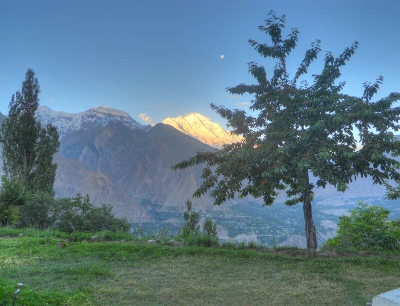 Snow-capped Mountains at Dawn — Blue