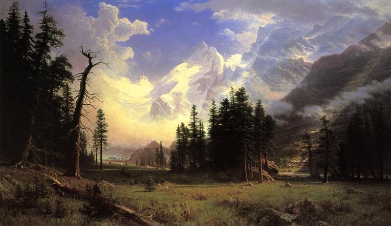 Snow-capped Mountains — Blue, Dramatic, Afternoon, Painting