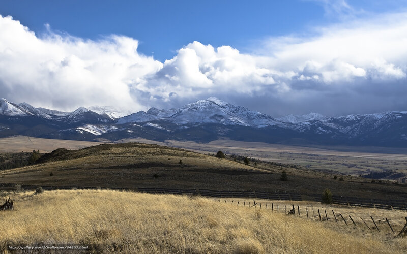 Snow-capped Mountains — Blue, Dramatic, Afternoon, Photograph, Hills