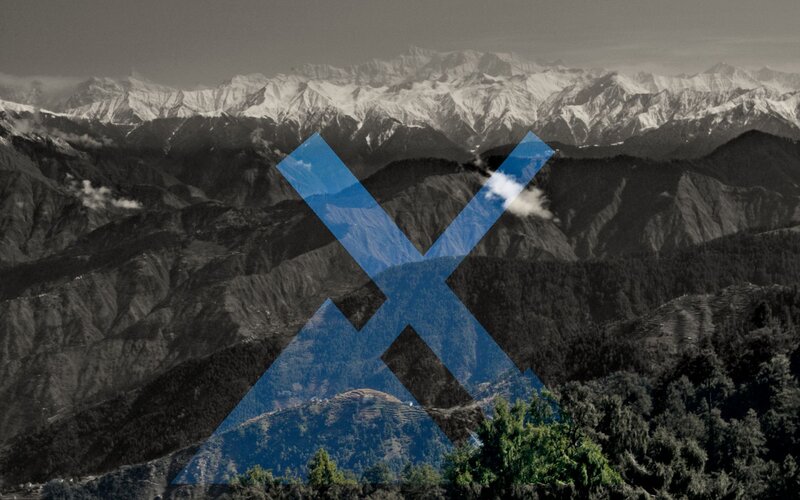 Snow-capped Mountains — Blue, Dramatic, Photograph, Forests