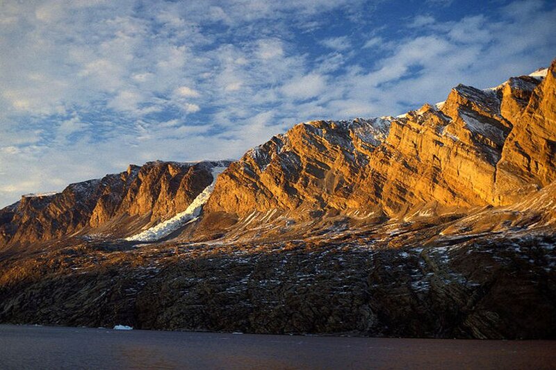 Snow-capped Mountains — Blue, Dramatic, Sunset, Photograph