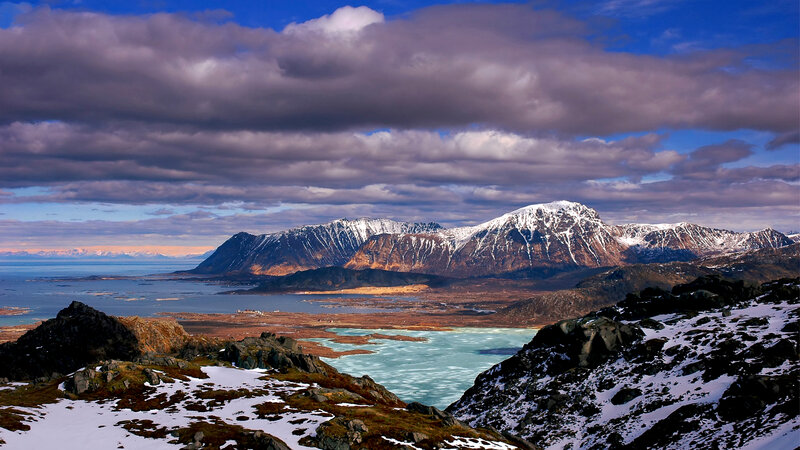 Snow-capped Mountains — Blue, Dramatic, Winter