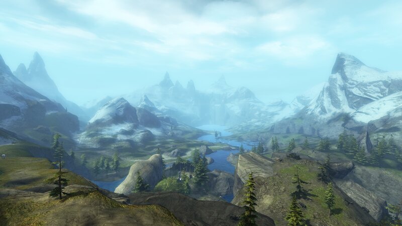 Snow-capped Mountains — Blue, Serene, 3d Render