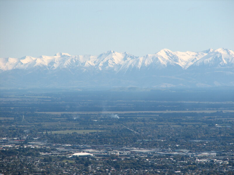 Snow-capped Mountains — Blue, Serene, Afternoon, Photograph, City