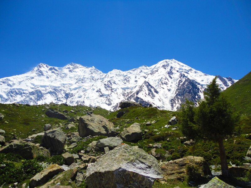 Snow-capped Mountains — Blue, Serene, Afternoon, Photograph, Rocks