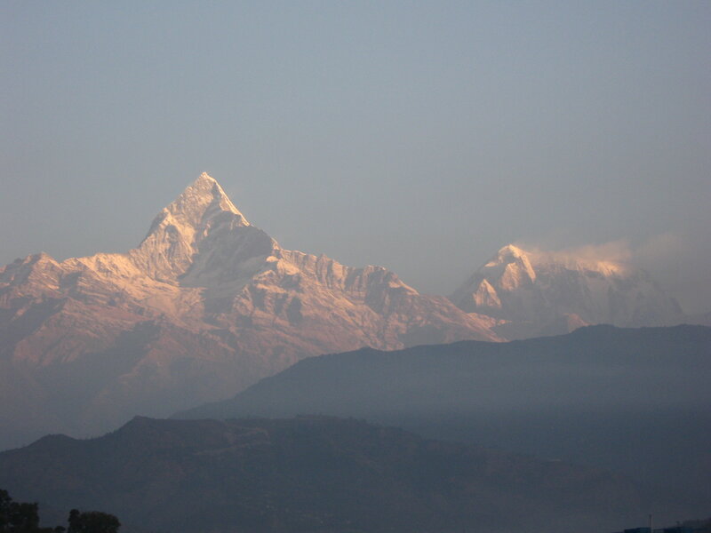 Snow-capped Mountains — Blue, Serene, Morning