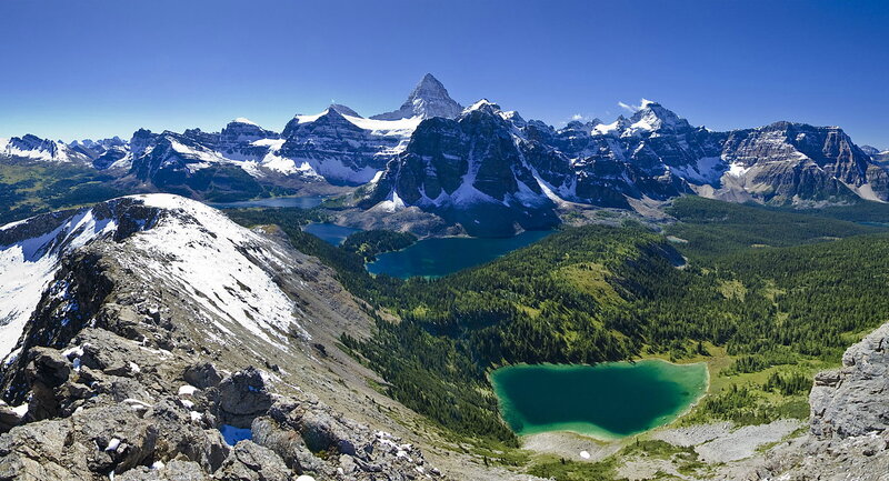 Snow-capped Mountains — Blue, Serene, Summer, Photograph, Lakes
