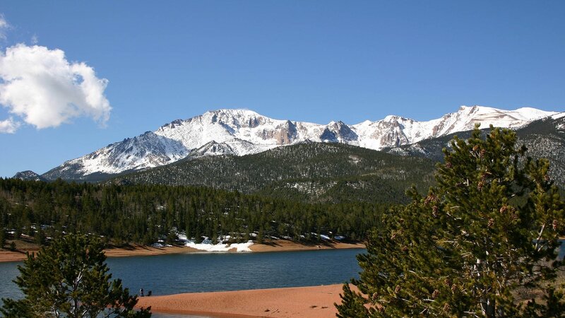 Snow-capped Mountains — Blue, Serene