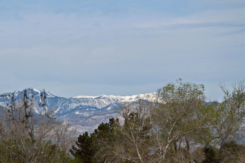 Snow-capped Mountains — Blue, Serene, Winter, Photograph