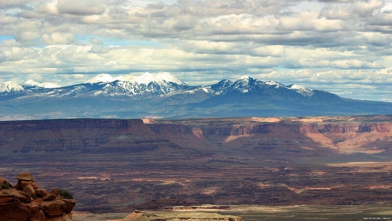 Snow-capped Mountains — Brown, Dramatic, Afternoon, Photograph, Desert