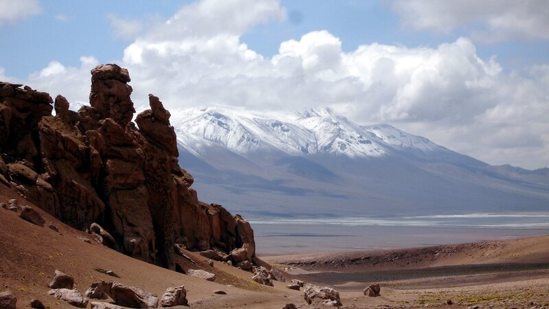 Snow-capped Mountains — Brown, Dramatic, Afternoon