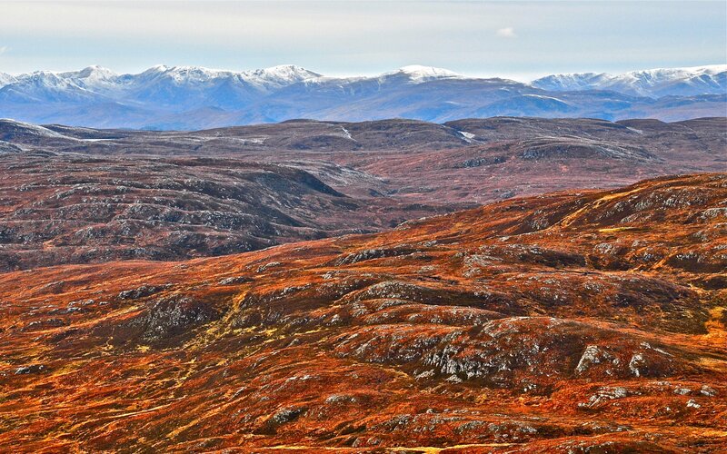 Snow-capped Mountains — Brown, Dramatic