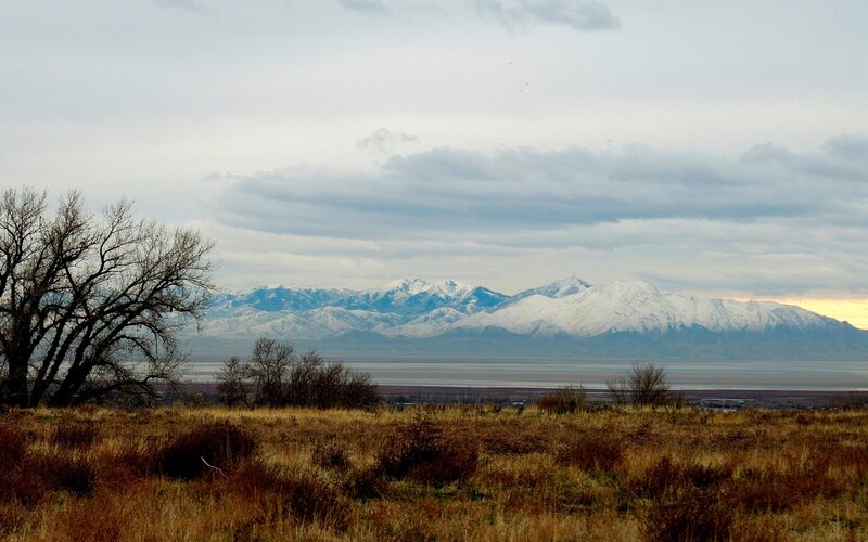 Snow-capped Mountains — Brown, Serene, Afternoon