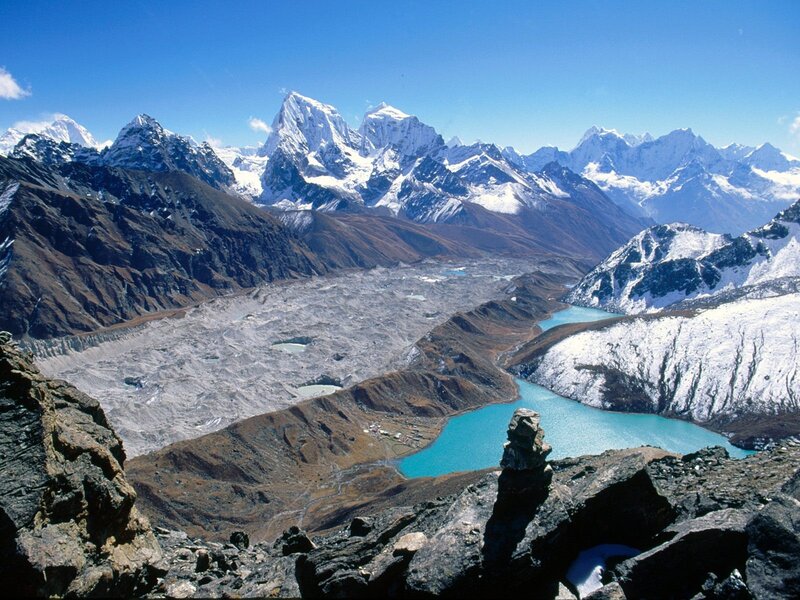 Snow-capped Mountains — Dramatic, Glacier