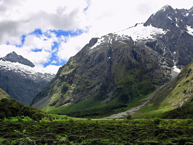 Snow-capped Mountains — Dramatic, Trees