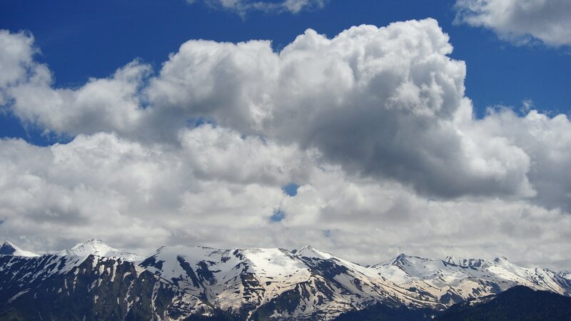 Snow-capped Mountains — Dramatic, White