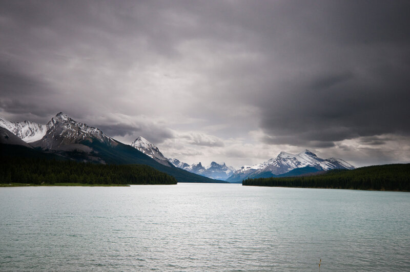 Snow-capped Mountains — Gray, Dramatic, Photograph