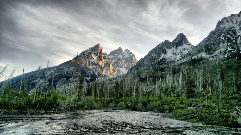 Snow-capped Mountains — Gray, Dramatic, Sunrise