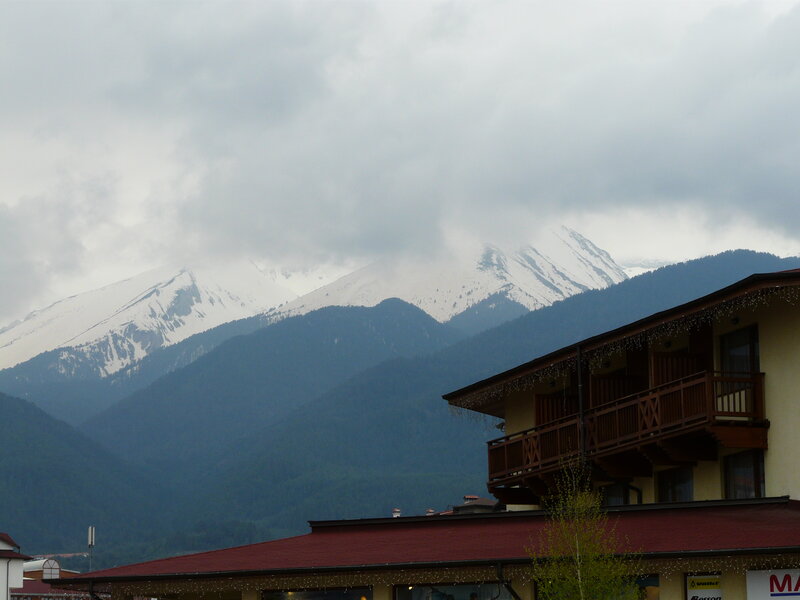 Snow-capped Mountains — Gray, Overcast, Winter