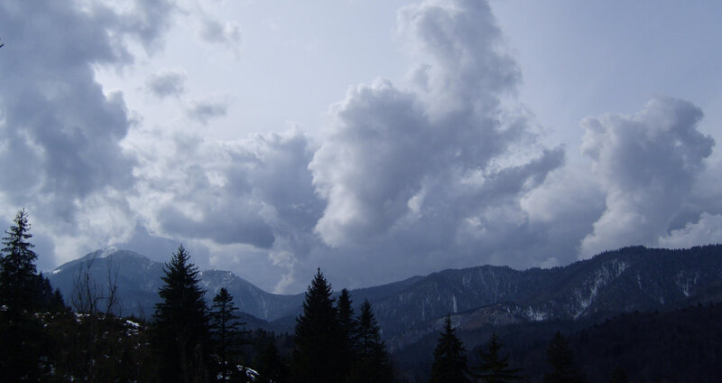 Snow-capped Mountains — Gray