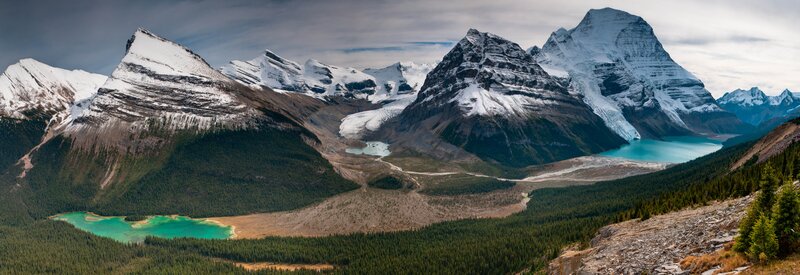 Snow-capped Mountains — Green, Dramatic, Photograph, Lakes