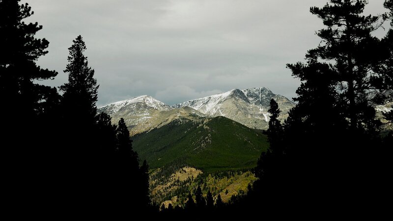 Snow-capped Mountains — Green, Dramatic, Photograph, Trees
