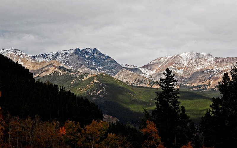 Snow-capped Mountains — Green, Serene, Autumn, Photograph, Forests, Valley, Trees