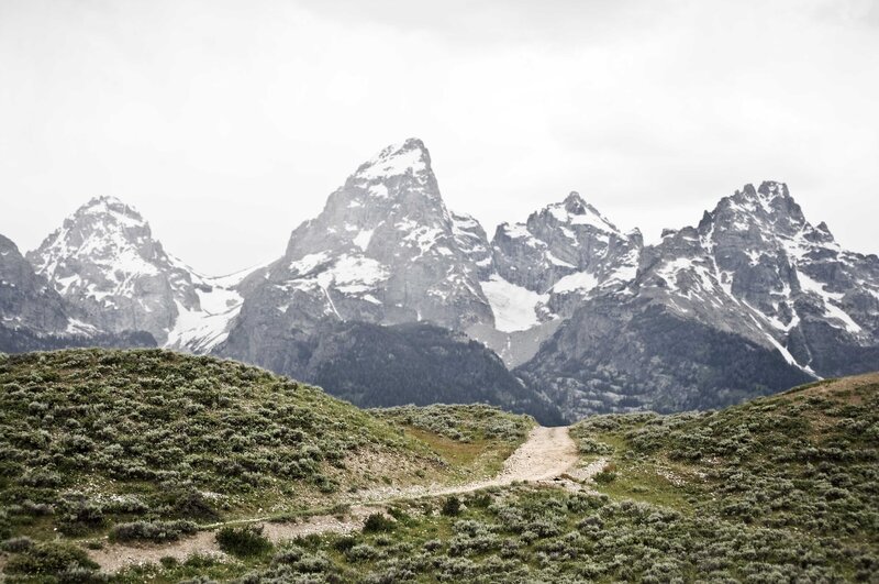 Snow-capped Mountains — Green, Serene, Photograph, Mountain Range