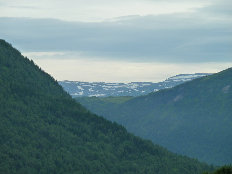 Snow-capped Mountains — Green, Serene, Spring, Photograph