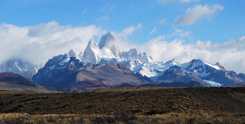 Snow-capped mountains in Patagonia