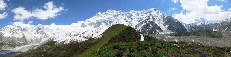 snow-capped mountains landscape