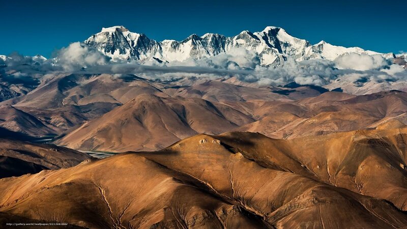 Snow-capped mountains landscape