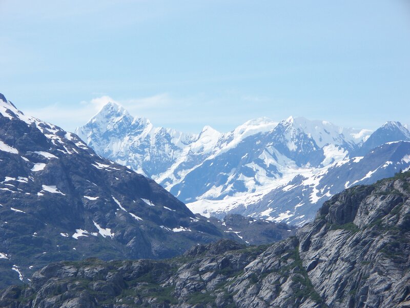 snow-capped mountains landscape
