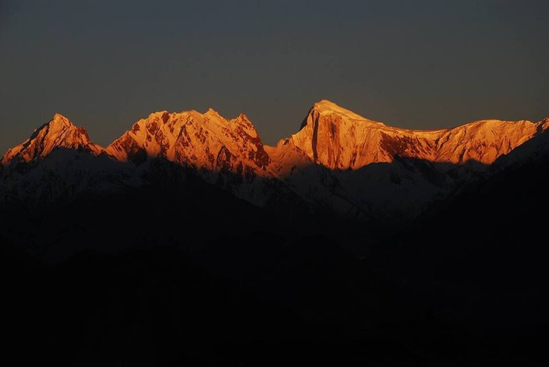 Snow-capped Mountains — Orange, Dramatic, Sunrise, Photograph, Sky