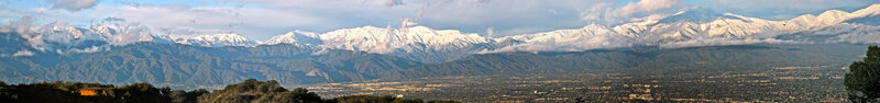 snow-capped mountains panorama