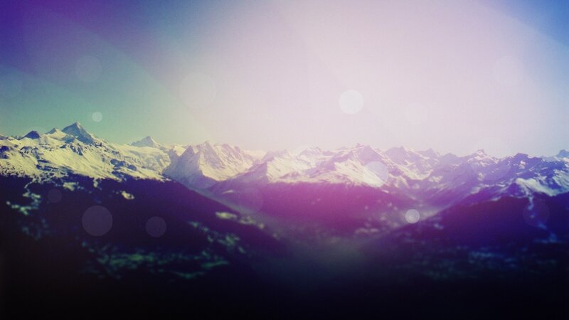 Snow-capped Mountains — Purple, Serene, Morning