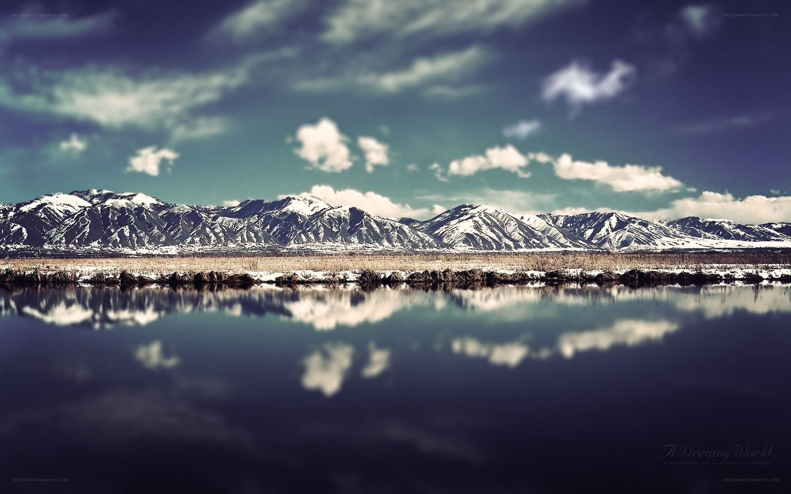 Snow-Capped Mountains Reflection