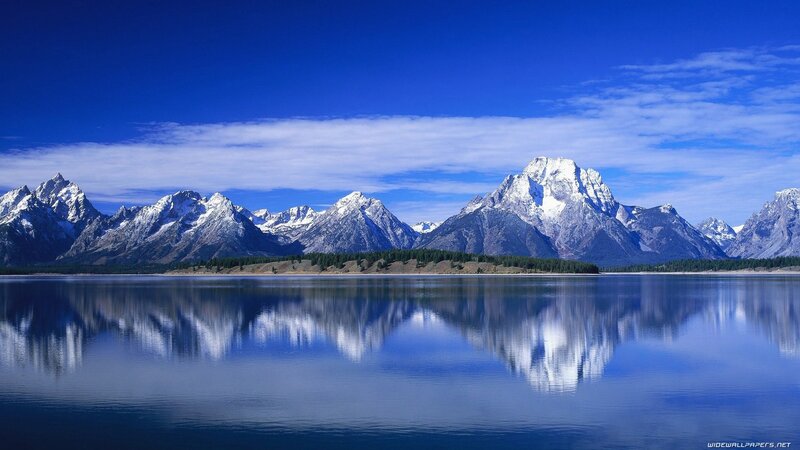 Snow-capped Mountains — Serene, Sky