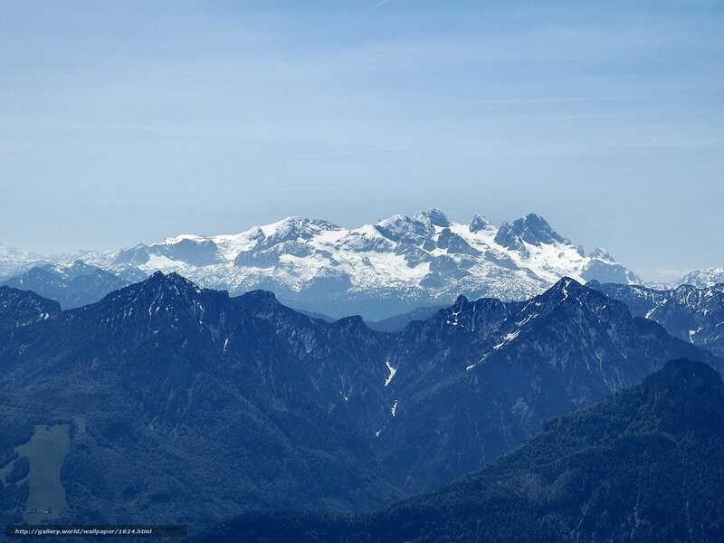 snow-capped mountains view