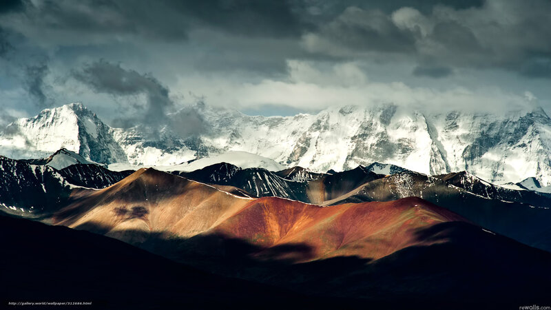 Snow-capped Mountains — White, Dramatic, Afternoon