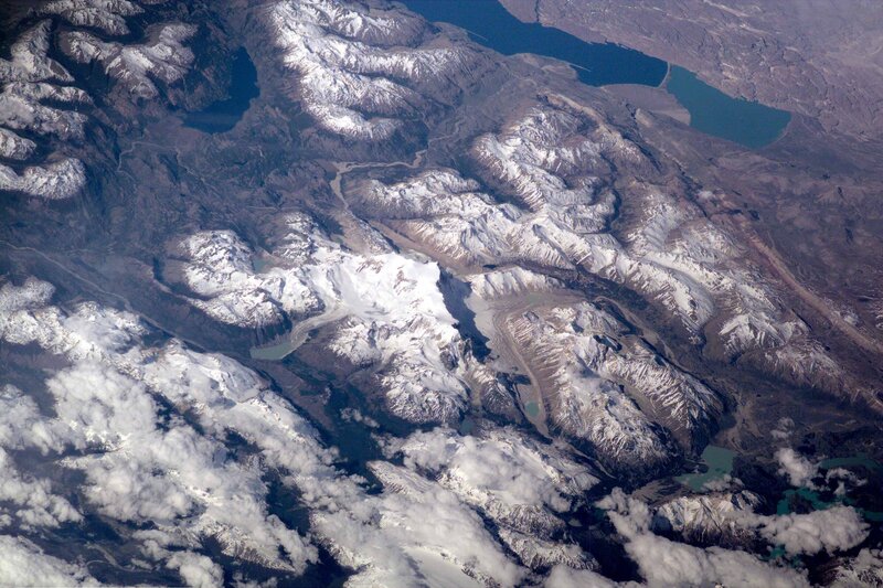 Snow-capped Mountains — White, Dramatic, Photograph, Lakes