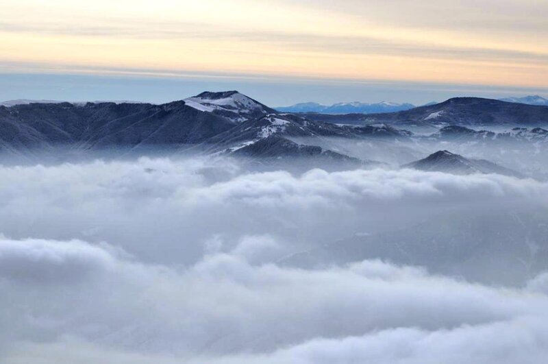 Snow-capped Mountains — White, Serene, Morning, Photograph