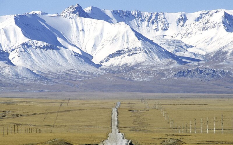 Snow-capped Mountains — White