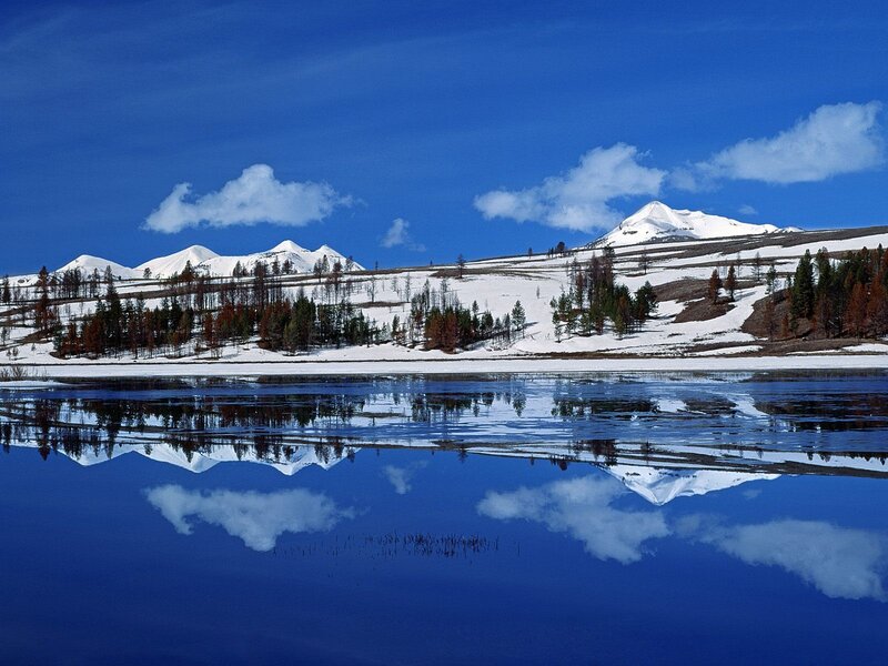 Snow-capped Mountains — Winter, Photograph