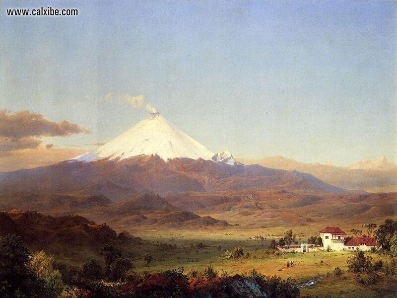 Snow-capped Volcano
