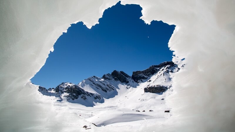 Snow Cave View