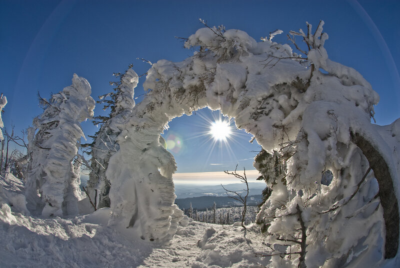 Snow-covered Arch