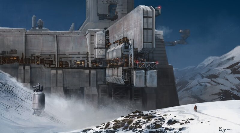 Snow-covered Base — White
