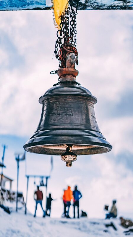 Snow-covered Bell — Silver